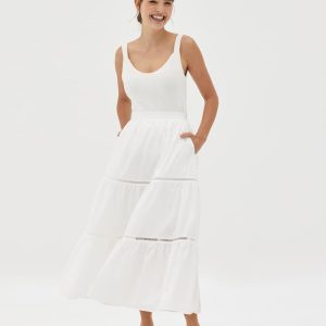 Tiered Flare Skirt